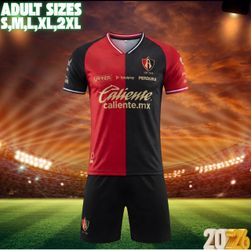 Atlas FC 2026 Red & Black Soccer Uniform Set – Jersey & Shorts S-2XL