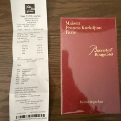 Baccarat rouge 540 2.4oz 