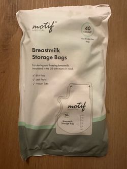 Breast milk storage bags (1 bag - 40 count)