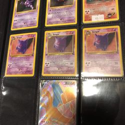 Pokémon Base Set - 1st Edition Fossil Gengar Holo Collection 