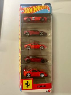Hot Wheels 5-Pack Ferrari, Set of 5 Ferrari Themed Cars