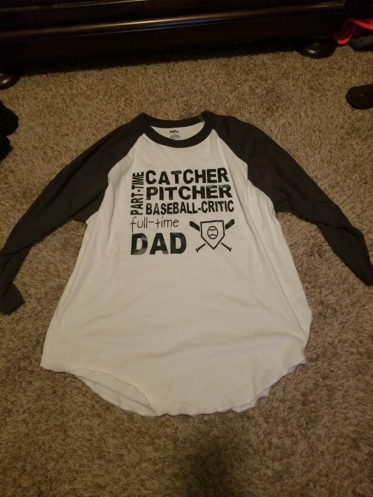 Dad baseball 3/4 sleeve tee