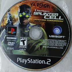 Splinter Cell:Pandora Tmr Ps2 Game