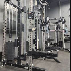 ⛔️ULTIMATE PRO SERIES 3 IN 1 HEAVY DUTY COMMERCIAL GRADE SMITH/FUNCTIONAL TRAINER POWER RACK 400 LBS STACK WEIGHTS (BRAND NEW )