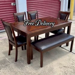 Dining Set Table Bench and 4 Chairs See photos and details