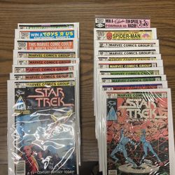 Marvel Comic Books  Star Trek 18 Issues   