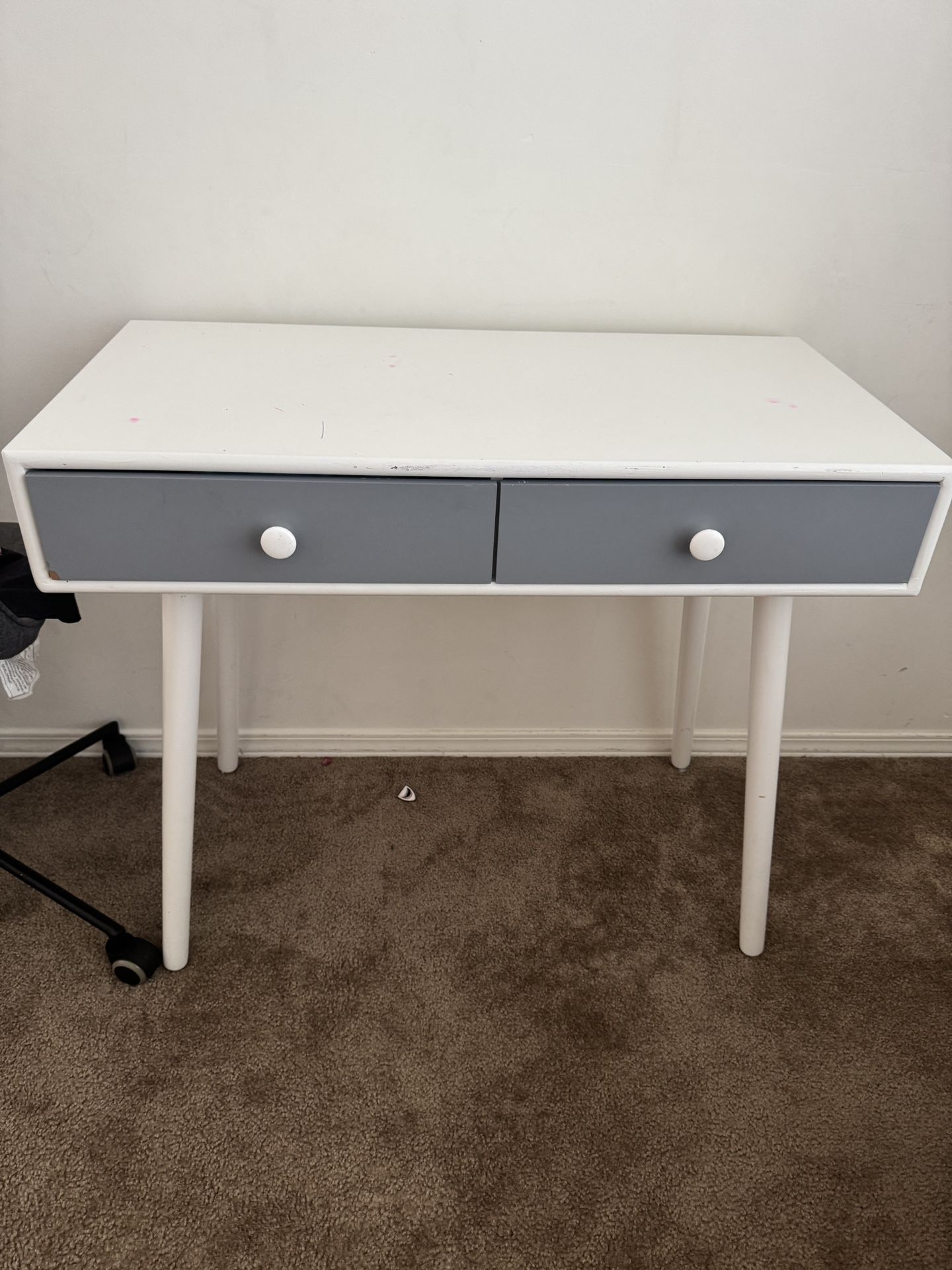 Grey And White Desk