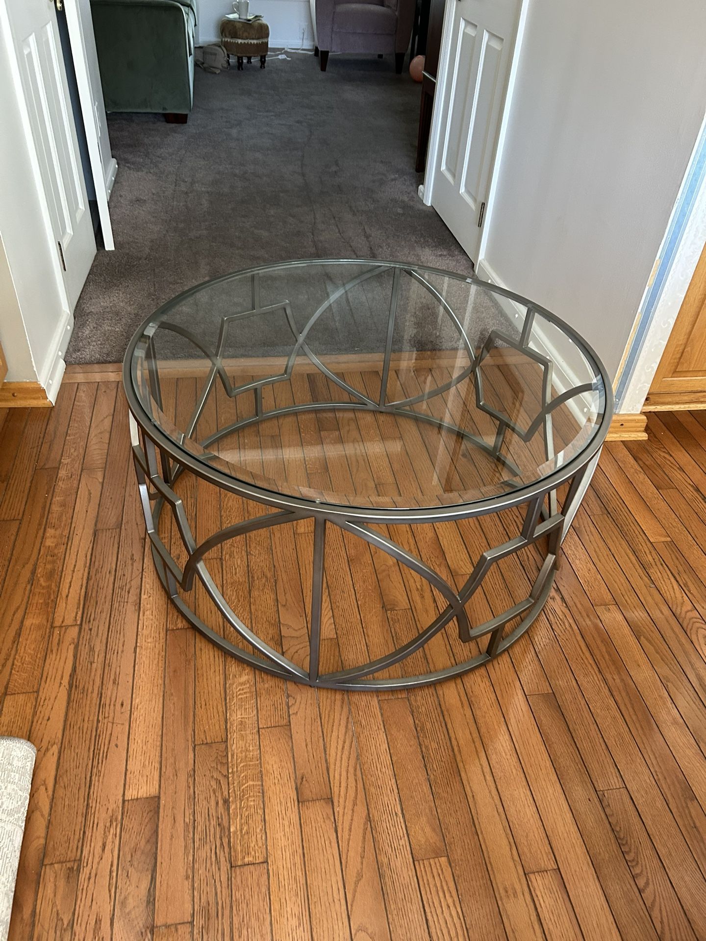 Beautiful Bronze Glass Top Coffee Table