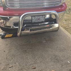 Chrome  brush guard was mounted on a Dodge Ram 1500 # 716