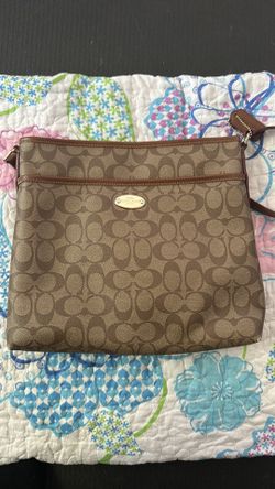 Coach file Crossbody Canvas Bag