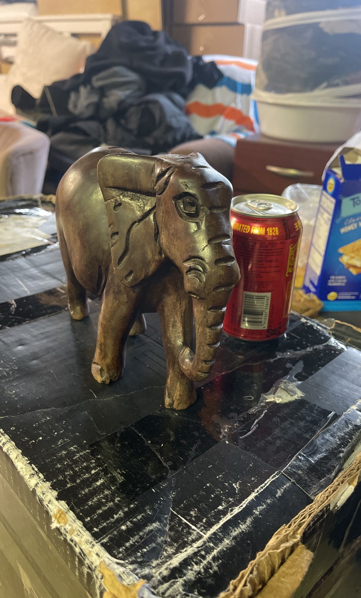 Wooden carved elephant