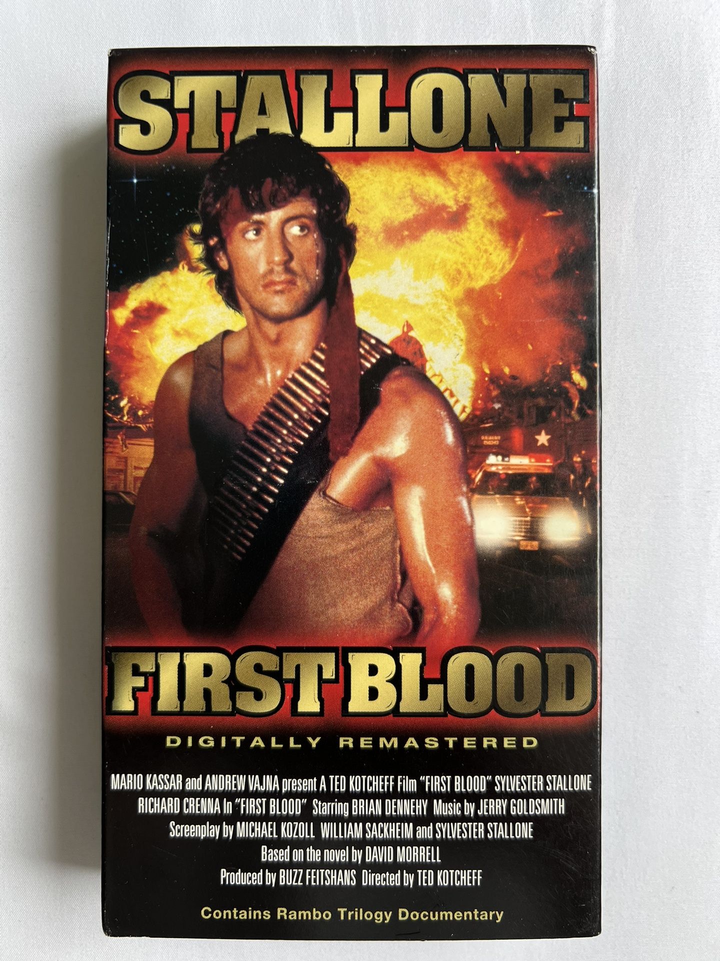First Blood (VHS 1999) Digitally Remastered VHS Action Rambo Sylvester Stallone