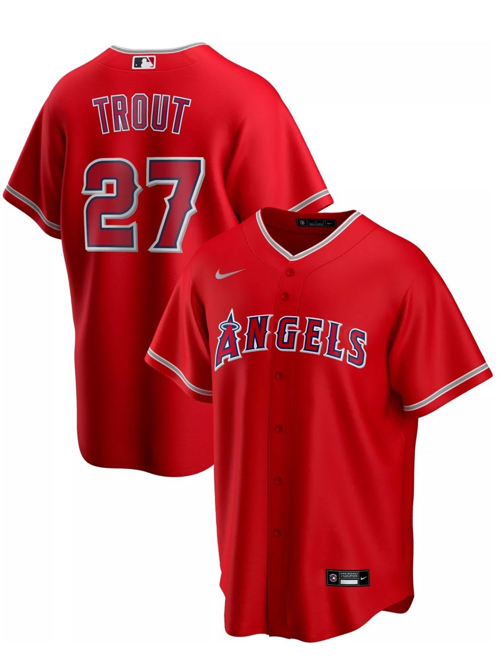 Official Mike trout Angels Jersey XL *NEW* Never Worn