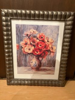 Renoir Les Anémones Framed Art Print