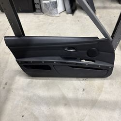 2007-2013 BMW 328i 335i E92 Front Left Driver Door Panel Black OEM
