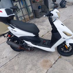 All white Ss-50 scooter 2022