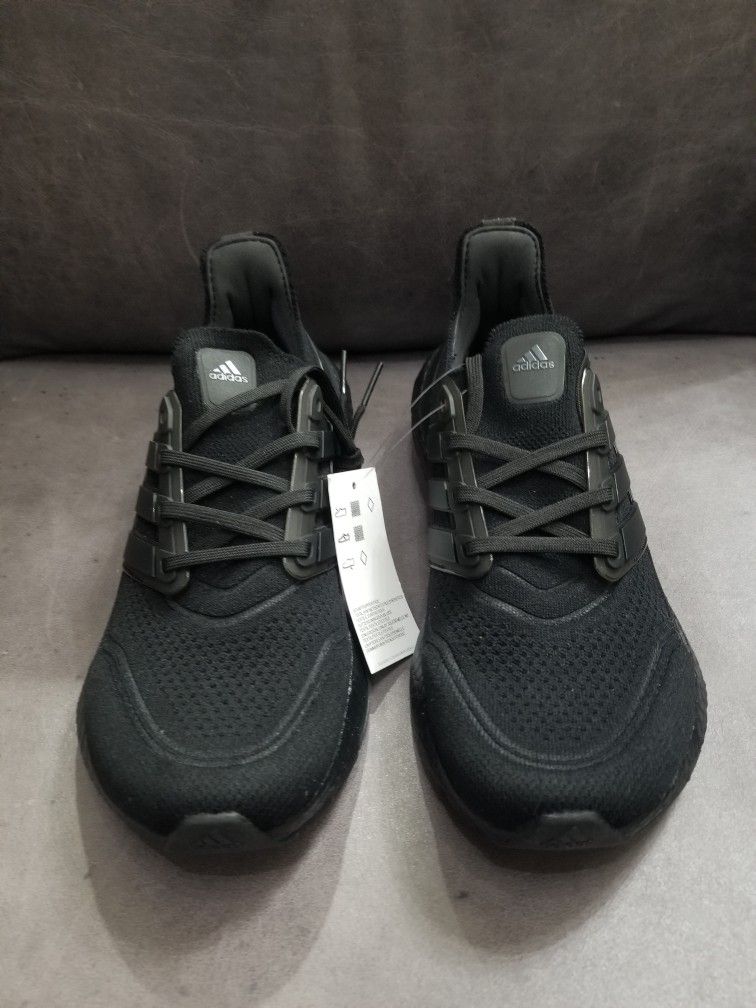 Adidas UltraBoost 21 Triple Black Running Shoes FY0306 Men's Size