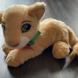 Vintage Lion King Purring Nala 9 Inch Stuffed Animal Plush Toy 1993