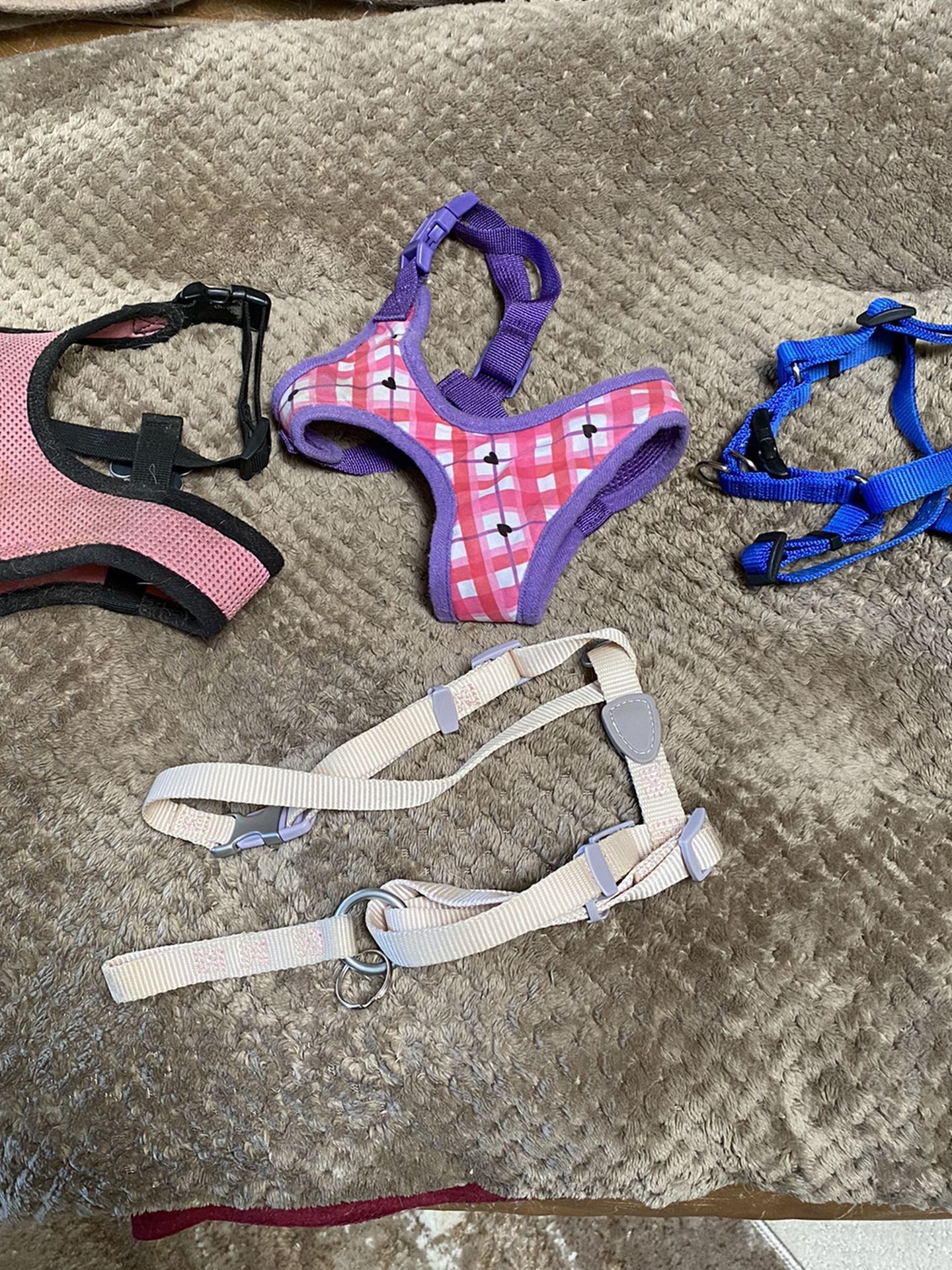 4 Different Sizes -Kinds Dog /cat Harnesses $5 Each