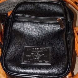 True Religion Leather Crossbody Bag 