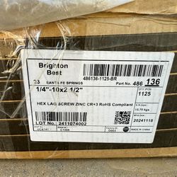 Hex Lag Screws 1/4” - 10x2 1/2” 