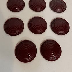 Lot Of 8 Original Vintage Model T or Model A Stop lights Celulloid lenses
