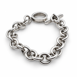 Tiffany & Co. Sterling Silver 6.50" Toggle Bracelet. (Pre-Owned)