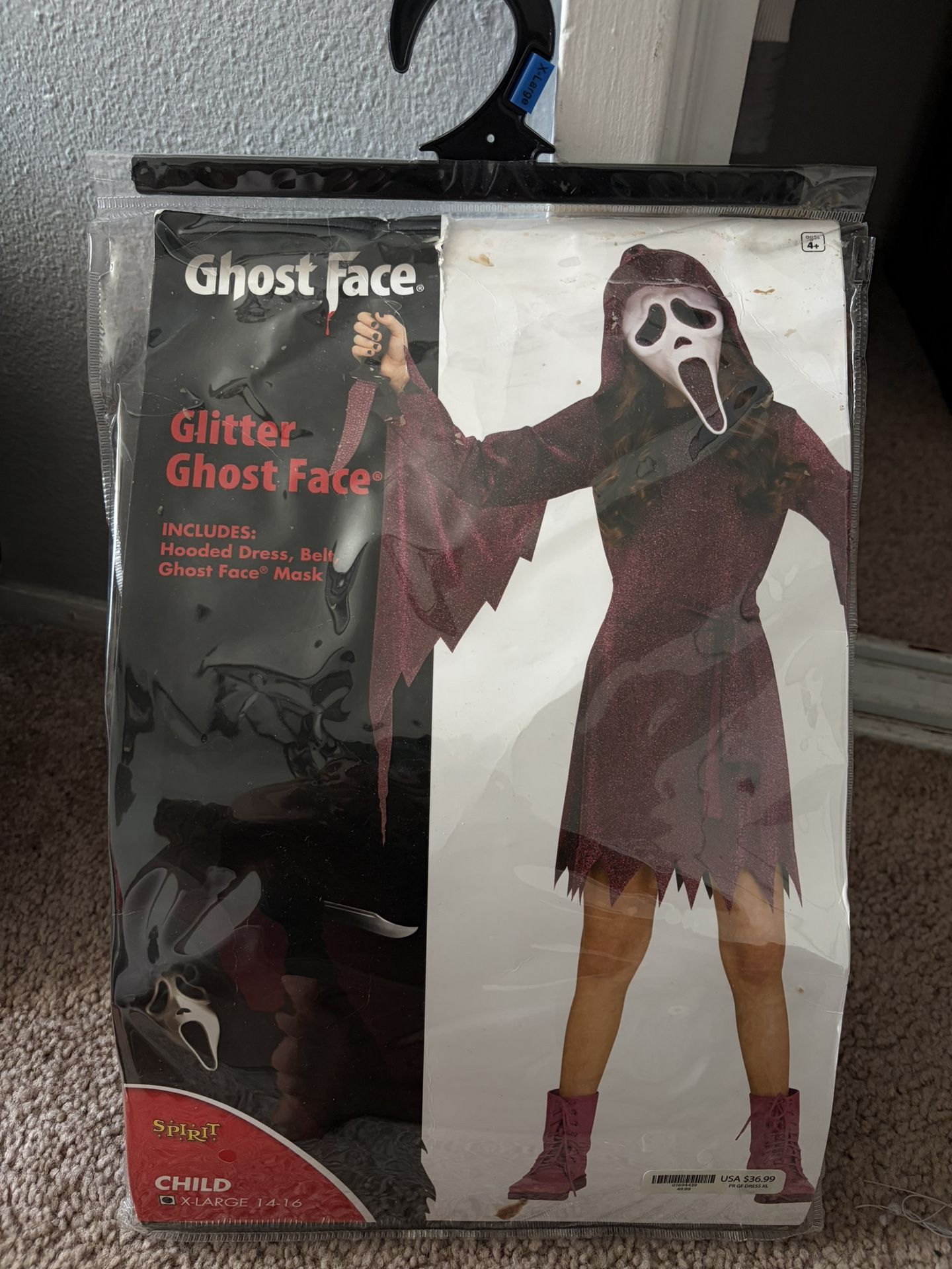 Glitter Ghost Face Girls 