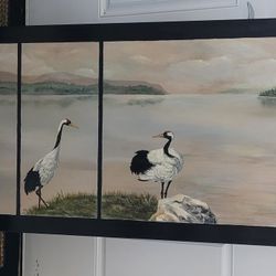 Large Painting On Wood