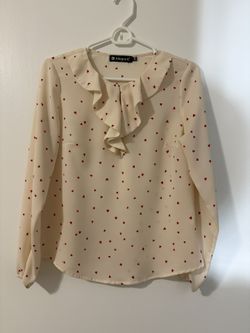 Allegra K Women’s Ruffle Neck Blouse