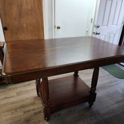 Wooden Bar Height Dining Table