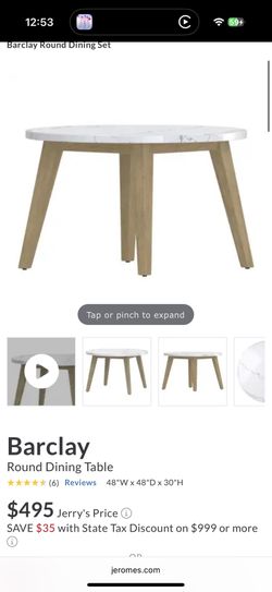 Marble Table & Sherpa Chairs Set Of 4