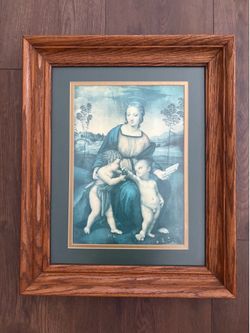 "Madonna of the Goldfinch" Virgin Mary Baby Jesus John the Baptist