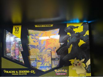Pikachu and zekrom gx premium collection