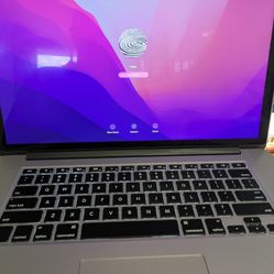 Apple MacBook Pro Retina A1398 15" i7  Quad Core 16 GB RAM 512 GB SSD Mac Os Monterey 