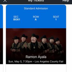 Ramon Ayala Tickets Sunday May 5th 
