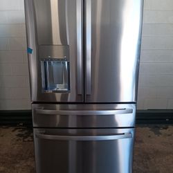 Ge Stainless Steel French 4 Door Refrigerator 