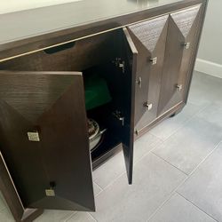 Dining Table And Six Chairs.  Buffet/ Credenza