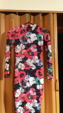 Floral slim dress by asospetite sz 6