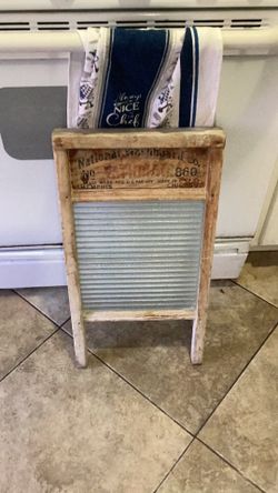 Vintage glass wash board