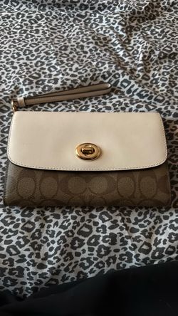 Coach Signature Wristlet Clutch