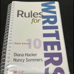 Rules For Writers Tenth Edition