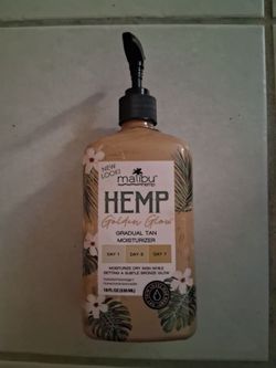 Hemp tanning lotion