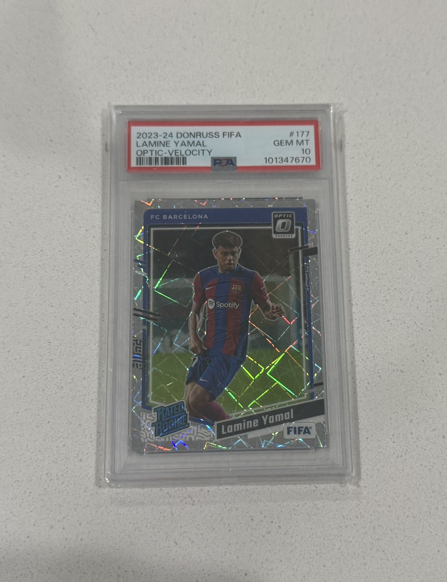 ROOKIE🔥🔥Lamine Yamal Optic Velocity📈📈 PSA 10