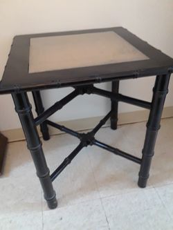 Black Bamboo Table