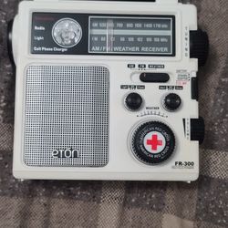 Eton American Red Cross FR300 Emergency Radio, White

