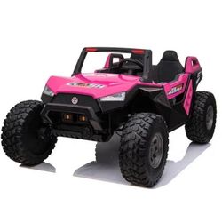 24V Giant Buggy Touch TV Clash Ages 1-10 4x4 Rubber tires Leather Seat 