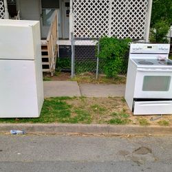 Refrigerator And Stove 