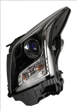 13-19 cadillac ats left driver side headlight black housing headlight