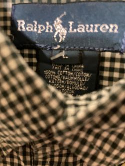 $10- Boy’s Ralph Lauren Gingham Shirt Size Large